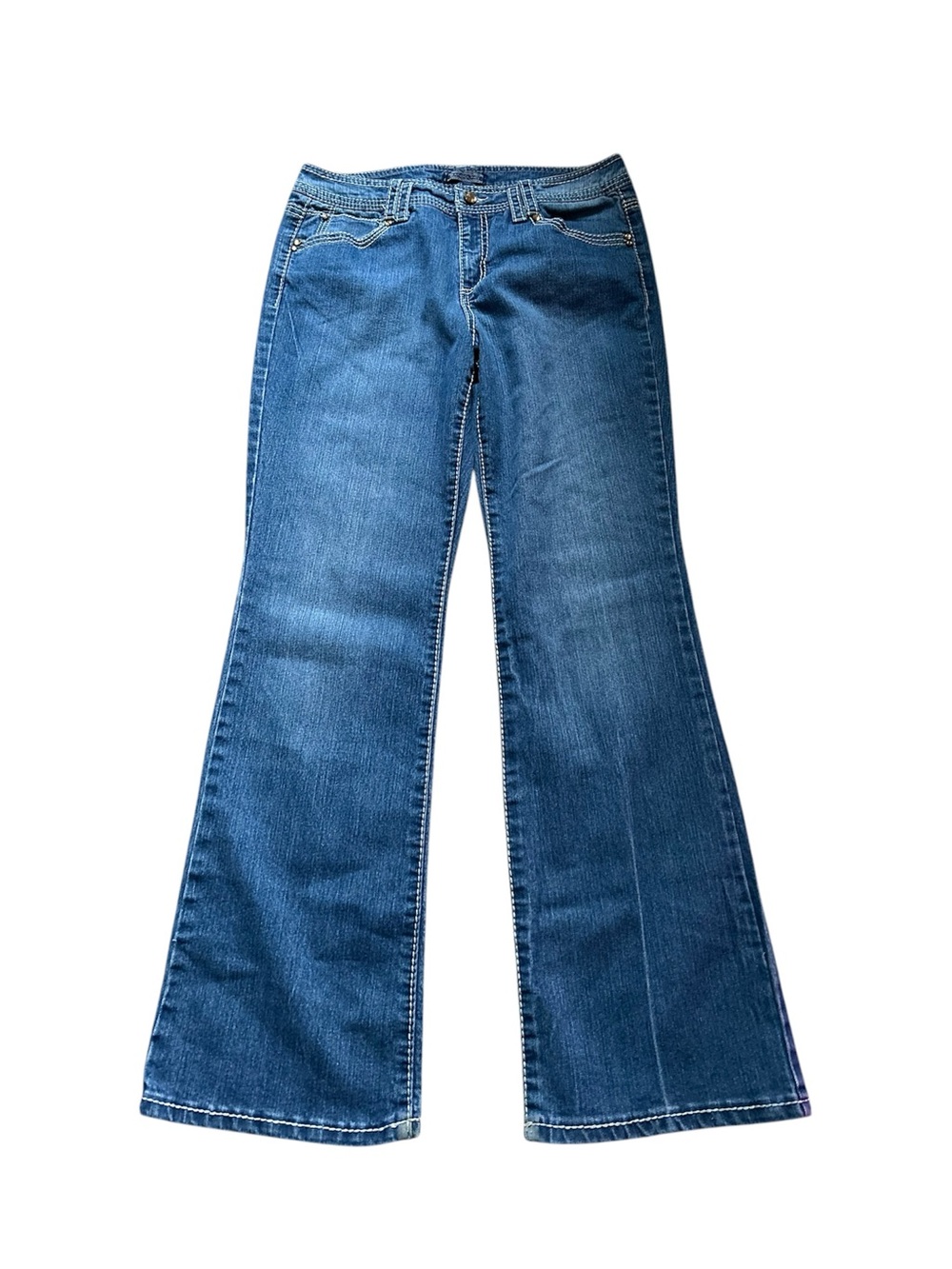 🆕Bandolino Women's Flare Wide Leg Jeans - Medium Blue Wash